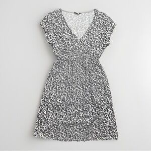 Boden Calissa curved waist seam stretchy lined cotton modal blend dress Sz 14